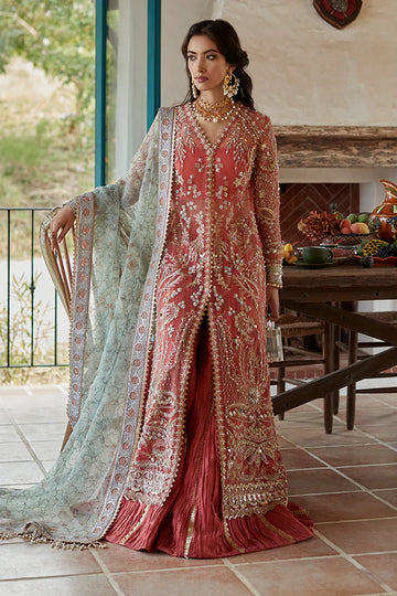 Heavy Embroidered Net & Silk Festive Suite | 3-Piece Luxury Formal