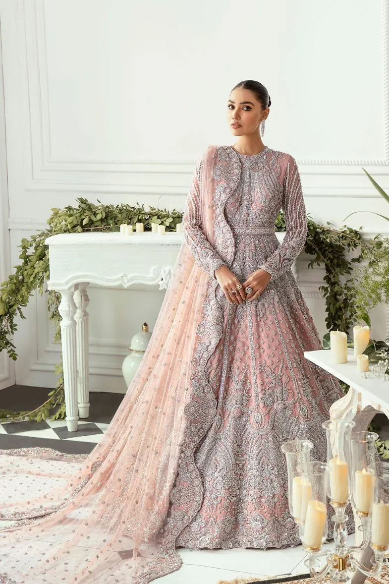 Heavy Net Embroidered Bridal Formal Suite | 3-Piece Hand-Worked Collection