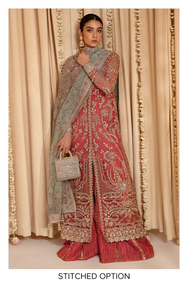 Heavy Embroidered Net & Silk Festive Suite | 3-Piece Luxury Formal