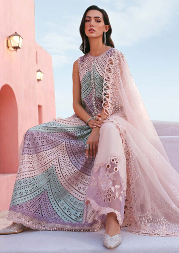 Maria.B | Midnight Flora | Handcrafted Swiss Lawn Ensemble