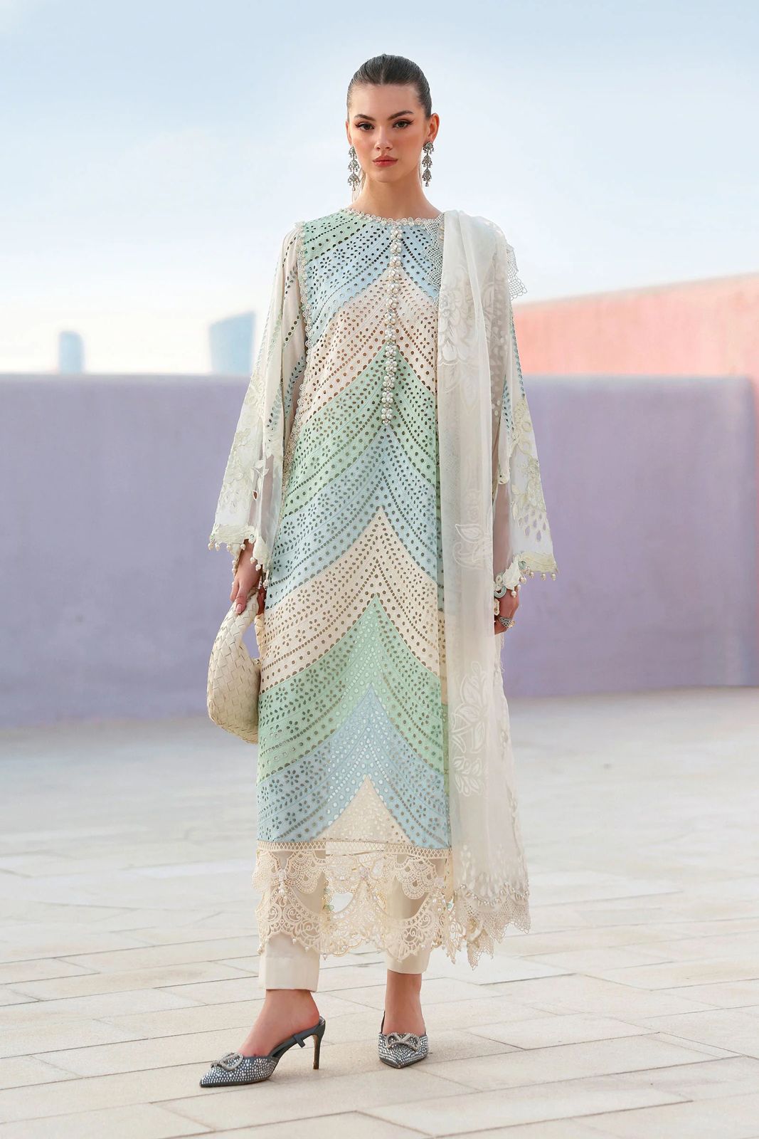MB | Midnight Grace | Hand-Embellished Swiss Lawn Edition