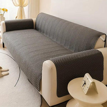 Premium Matt Ultrasonic Sofa Protector – Grey Color | Soft, Durable & Stylish