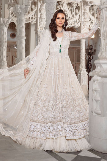Handcrafted Pure Organza & Tissue Suite | 4-Piece Bridal Lehenga Formal